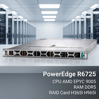 Supplier Server Rak Penyimpanan Jaringan Enterprise AMD EPYC Dell PowerEdge R4715 R5715 R6715 R6725 R7715 R7725 Asli Grosir