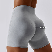 Grande taille Fitness femmes vêtements de cyclisme doux vêtements de course Shorts de fesses d'entraînement Shorts de Yoga