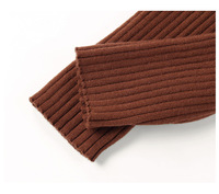 Ensemble de vêtements en tricot pour enfants, vente en gros, 3 pièces, couleur pure, tenues pour filles, sweat-shirts à capuche pour bébé, printemps automne
