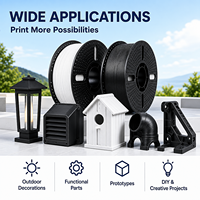 Filamen Printer 3D Newmars3dp ASA Grosir 1.75mm 1kg Akurasi Dimensi 0.02mm Tahan UV Tahan Cuaca untuk Pencetakan FDM Luar Ruangan