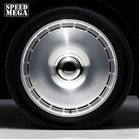 Ruedas Speedmega de 20-24 Pulgadas, Brillantes, Pulimentadas, de Aleación de Aluminio Forjado Mecanizado por CNC, Diseño 3D para Rolls Royce Cullinan Phantom Ghost