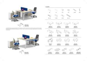 Escritorio de Oficina Modular Moderno y Personalizable de Madera, con Características Duraderas para Estación de Trabajo del Personal, Borito - Product Image 6