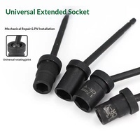 Adaptateur universel pour perceuse à douilles photovoltaïques, jeu complet d'outils de démontage PV avec douille hexagonale