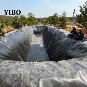 Bâche de bassin en géomembrane YIBO industrielle anti-UV, imperméable et écologique pour fermes piscicoles, barrages et réservoirs - Product Image 4