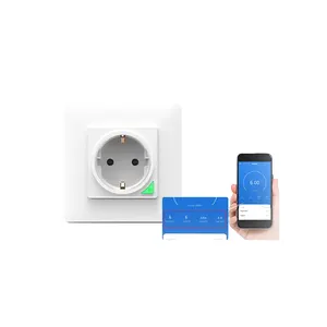 Enchufe de pared inteligente con Wifi para el hogar, toma de corriente UNIVERSAL, enchufe eléctrico, medidor de temporizador, Compatible con Alexa y Google, Tuya, UE/RU