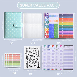 สมุดบันทึกแบบมีปกแข็ง รุ่น A6 Wave Point ปี 2026 สีมาการอง แบบถอดได้ ปรับแต่งได้ คุณภาพสูง สำหรับบันทึกค่าใช้จ่าย การวางแผนการเงิน และบัญชี - Product Image 3