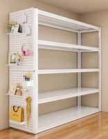 Armoire multi-niveaux réglable de type étagère ; Étagère de rangement en acier laminé à froid pour chambre à louer ; Porte-vêtements ouvert pour chambre à coucher et maison