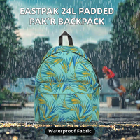 Sac à dos pour garçons 24L rembourré, vegan, résistant à l'eau, sac d'école avec poche avant, bretelles réglables, fermeture éclair, logo personnalisé