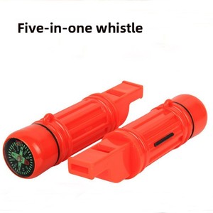 <span class=keywords><strong>อุปกรณ์</strong></span>ฝึกอบรมเอา<span class=keywords><strong>ชีวิต</strong></span>รอดกลางแจ้งแบบพกพา 5-in-1 พร้อมนกหวีด หินเหล็กไฟ/กล่อง/กระจก/เข็มทิศ - Product Image 3