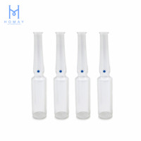 Ampoules en verre ambré transparent de 3 ml Homay en gros, flacons d'ampoules pharmaceutiques pour l'emballage pharmaceutique