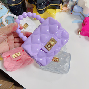 Mini bolso de mano de gelatina transparente de moda para niños, bolso de hombro pequeño favorito para niñas <span class=keywords><strong>en</strong></span> 2025 - Product Image 4