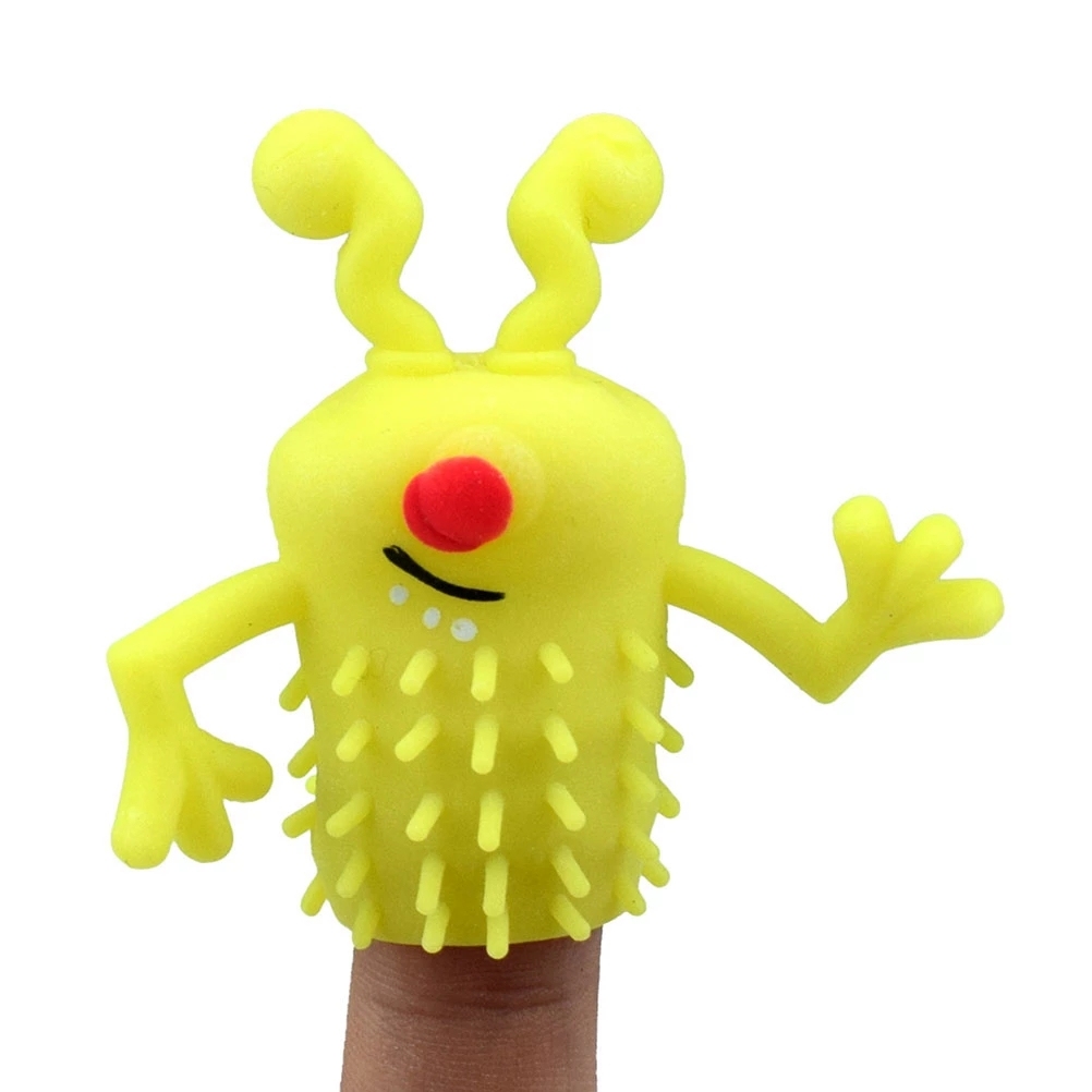 10 Marionnettes à Doigts Monstres TPR – Jouet Élastique Pour Enfants Et Adultes – Styles Aléatoires