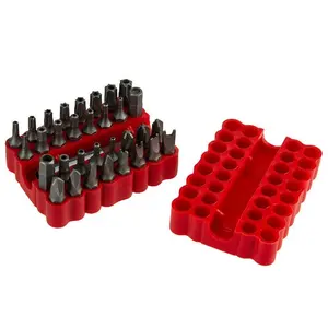 33PC CRV Schlagschraubendreher-Bits und Steckschlüssels ätze in Gummi box