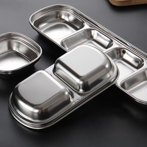 Bol en acier inoxydable 304 pour Sauce à la viande et au poivre, assiettes séparées pour Sushi, vinaigre, soja, vaisselle, plateau d'assaisonnement - Product Image 5