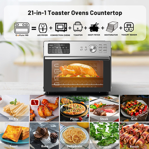 Dual Cook Air Fryer Toaster Oven Crispy Arepas in 5 Minutes No Oil Needed 30L Capacity Household Multi-Function Cooker - Product Image 4