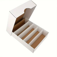 Boîte de voyage pour cartes, emballage à quatre/cinq grilles, plateau pliable avec impression laminée, carton ondulé personnalisable, boîte pour une seule carte
