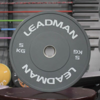 Plaques de Pare-chocs en Caoutchouc Fitness d'Usine Haltères d'Haltérophilie 5kg 10kg 15kg 20kg 25kg Ensemble de Disques de Poids Calibrés pour la Gym