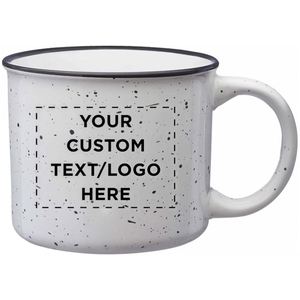 Mug à café personnalisé avec texte et logo sur mesure, tasses en céramique de 13 oz, tasse à thé pour cadeaux, blanc uni - Product Image 1