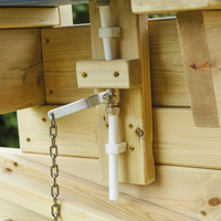 Mur d'eau en bois portable d'extérieur, inspiré de Montessori, écologique, avec canaux réglables, roue et pompe pour enfants