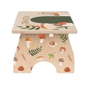 <span class=keywords><strong>Tabouret</strong></span> d'appoint pour enfants en bois personnalisé de qualité supérieure avec nom pour évier de cuisine - Product Image 3