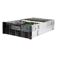 Toploong 4u 8 9 Gpu cartes Rack serveur boîtier châssis plate-forme 3 + 1 Position d'alimentation redondante pour serveur minier de plate-forme
