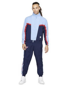 Chándal con logotipo personalizado para parejas, traje deportivo de paracaídas en blanco, venta al por mayor - Product Image 1