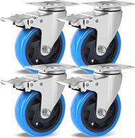 SYSanajang Vente chaude Roues pivotantes en PVC de 4 pouces Roues en PVC pivotantes de 100 mm Roues robustes