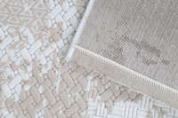 Tapis géométrique contemporain brillant haut de gamme grande taille, facile d'entretien, pour salon, chambre, bureau, décoration intérieure