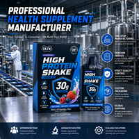 Shake liquide protéiné prêt à boire, marque privée, saveur fruits rouges mélangés, compatible Keto, sans sucres ajoutés, OEM ODM