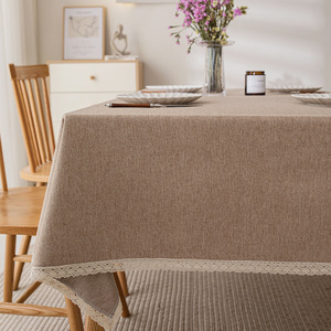 Sovrapposizione di ricamo di lusso, <span class=keywords><strong>lino</strong></span> oro rosa paillettes rotondo scintillante per feste decorazione di nozze tovaglia copertura/ - Product Image 1