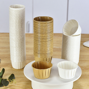 Giấy dùng một lần bánh muffin Khuôn chịu nhiệt độ cao không dính phim vật nuôi SOUFFLE ly thực phẩm container không có thuế dinosource - Product Image 1