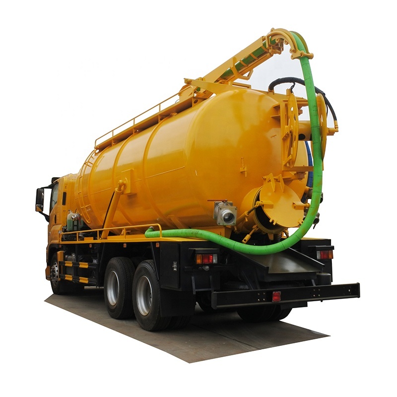6X4 Sewage Tanker Truck with 9.3m3 Tank & 7.5m3 Water Tank