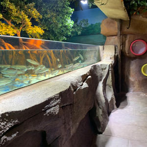 Pecera Acrílica Semicircular Curva, Resistente a la Intemperie, Fácil de Instalar <span class=keywords><strong>en</strong></span> <span class=keywords><strong>el</strong></span> Suelo, Hecha a Medida - Product Image 3