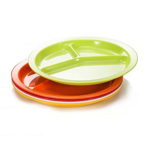 <span class=keywords><strong>Assiette</strong></span> à <span class=keywords><strong>trois</strong></span> <span class=keywords><strong>compartiments</strong></span> incassable et économique, écologique, portion, 3 <span class=keywords><strong>compartiments</strong></span>, en mélamine - Product Image 4