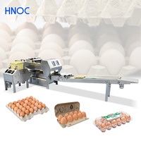 Machine automatique de conditionnement d'œufs de canard de petite capacité HNOC, machine de chargement de plateaux d'œufs de poulet