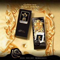 Ensemble de construction de fleurs en blocs de construction Golden Rose avec vase en verre, roses à assembler soi-même pour la décoration de la maison et du bureau, vente en gros
