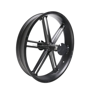 电动自行车雪地车配件20英寸宽胎20x4.0一体式镁合金前轮带轴 - Product Image 2