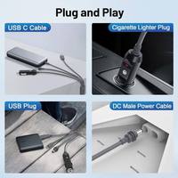 Câble d'extension d'alimentation Starlink Mini 3-en-1 18AWG USB C avec gaine en PVC, compatible charge rapide 5A pour VR, voitures, camions, yachts, bateaux