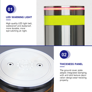 حواجز أمان عالية من الفولاذ المقاوم للصدأ مضادة للصدمات قابلة للرفع التلقائي وقابلة للسحب - Product Image 5