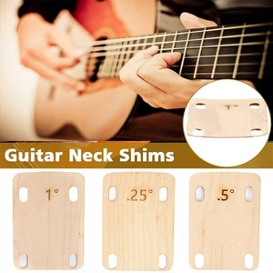 HIVE3pcs Cales de réglage de la hauteur du manche de guitare 0.25 0.5 1 Degré en érable pour guitare électrique, pièces de rechange pour manche de guitare - Product Image 4