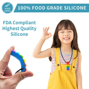 Collar Sensorial de Silicona para Niños, Juguete Novedoso y Divertido para Niños con Autismo, Mordedor para Bebés - Product Image 5