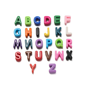 Acrylic Large Hole <b>Letter</b> Beads Colorful English Alphabet For Bracelet Making DIY Jewelry Accessories 10Pcs - Product Image 4