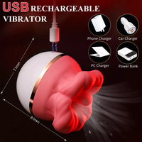 Masturbateur féminin à grande ouverture, entièrement automatique, avec fonction de succion de langue et de massage des lèvres, jouet sexuel rechargeable, modèle de baguette vibrante