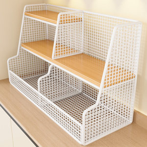 <b>Desktop</b> Storage Rack Tiered <b>Organizer</b> 6 Layer Rectangle Standing Type Office Stationery Food Personal Care Products Summer 2017 - Product Image 1