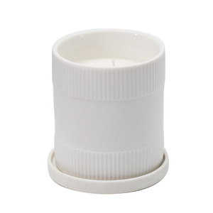 Portavelas cilíndrico grande multicolor vacío, frasco de cerámica de lujo para velas, para decoración del hogar - Product Image 5