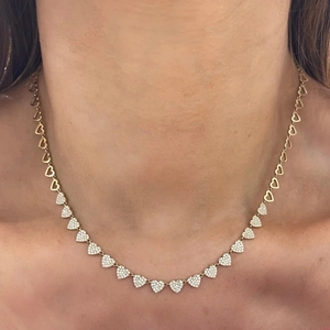 <span class=keywords><strong>Collana</strong></span> cuore girocollo 2025 <span class=keywords><strong>san</strong></span> <span class=keywords><strong>valentino</strong></span> gioielli regalo Multi pezzo Cz cuore Charm gioielli di moda - Product Image 4