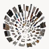 Profilé en aluminium extrudé série 6063 à bas prix, pour cadre en alliage d'aluminium 6063, utilisable avec les profilés 40x40, 50x50, 90x90.