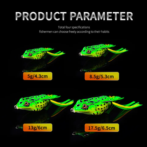 Nuovo Design Set di 5 <span class=keywords><strong>Esche</strong></span> a Forma di Rana Kit <span class=keywords><strong>Esche</strong></span> Morbide 5g 9g 13g 17.5g Esca Artificiale <span class=keywords><strong>per</strong></span> la <span class=keywords><strong>Pesca</strong></span> - Product Image 6