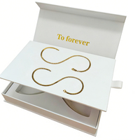 Ensemble de bracelets permanents en or/argent pour dropshipping - Cadeau pour anniversaire et Saint-Valentin