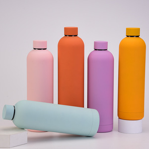 Double Wall Stainless Steel 500ml/17oz Vacuum Insulated Thermos Flask 12-24hr Thermal Performance Portable Design Includes Straw - Product Image 4